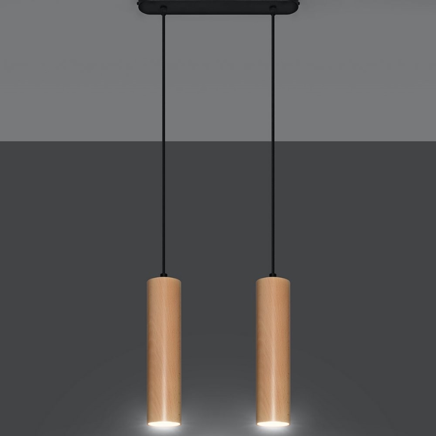 Candelabro suspenso LINO 2xGU10/40W/230V faia