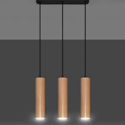 Candelabro suspenso LINO 3xGU10/40W/230V faia