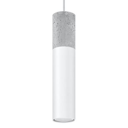 Candelabro suspenso BORGIO 1xGU10/40W/230V betão/metal branco
