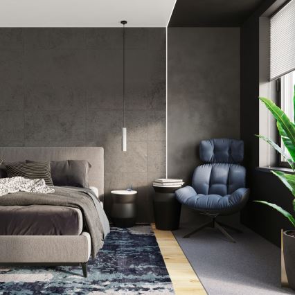 Candelabro suspenso LUVO 1xGU10/40W/230V betão/preto