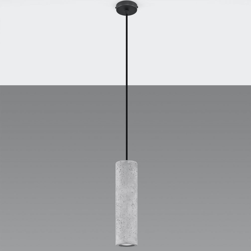 Candelabro suspenso LUVO 1xGU10/40W/230V betão/preto