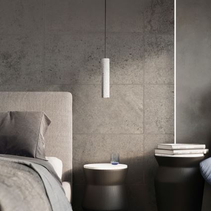 Candelabro suspenso LUVO 2xGU10/40W/230V betão/preto