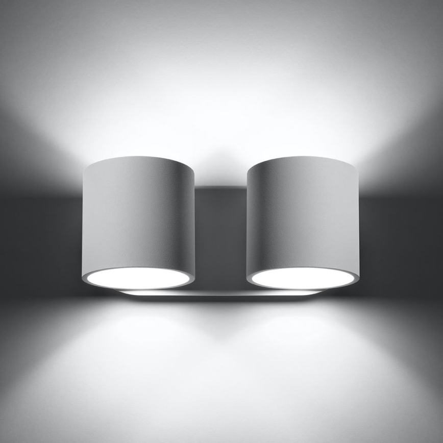 Foco de parede ORBIS 2xG9/40W/230V branco