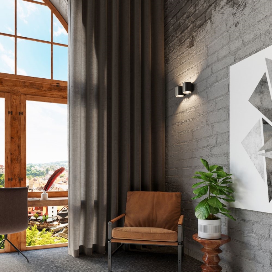 Foco de parede ORBIS 2xG9/40W/230V preto