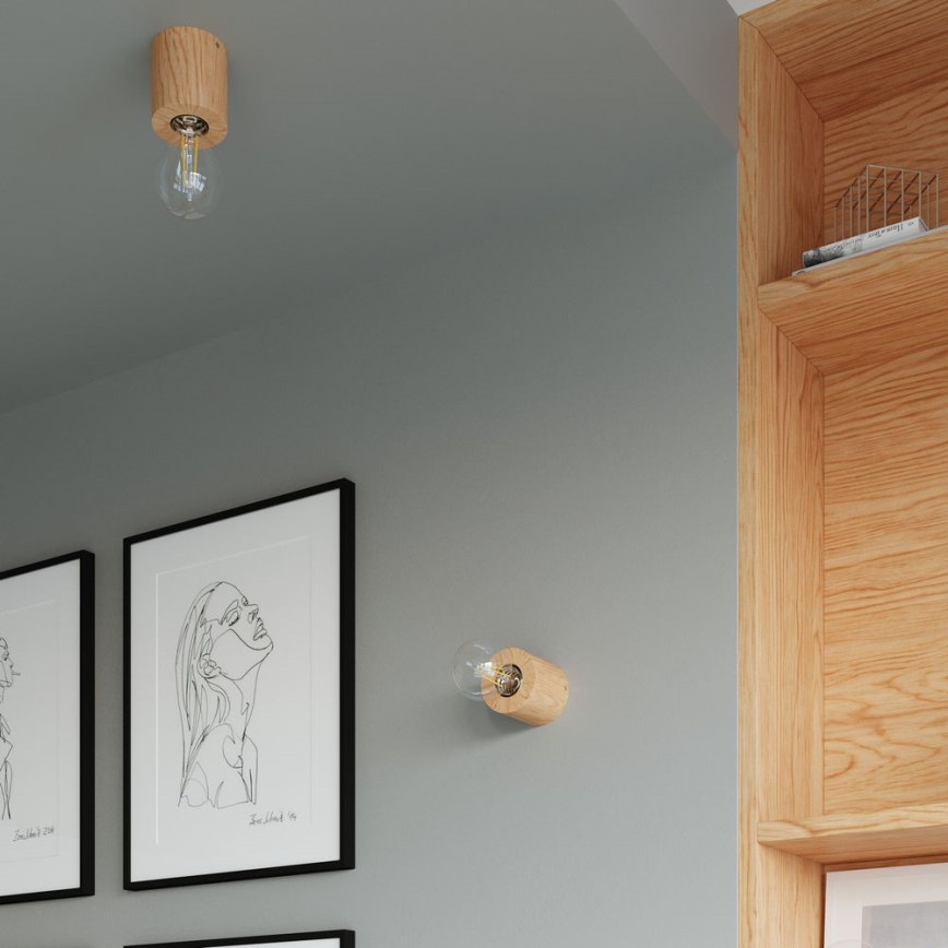 Candeeiro de mesa SALGADO 1xE27/60W/230V faia