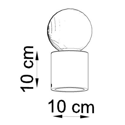 Candeeiro de mesa SALGADO 1xE27/60W/230V faia