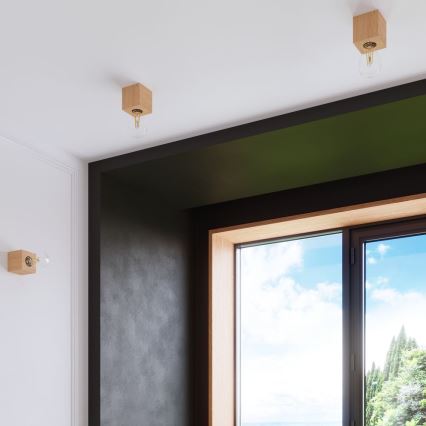 Iluminação de parede ABEL 1xE27/15W/230V faia