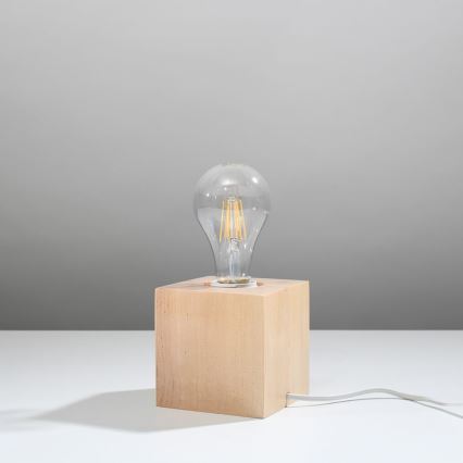 Candeeiro de mesa ABEL 1xE27/60W/230V faia