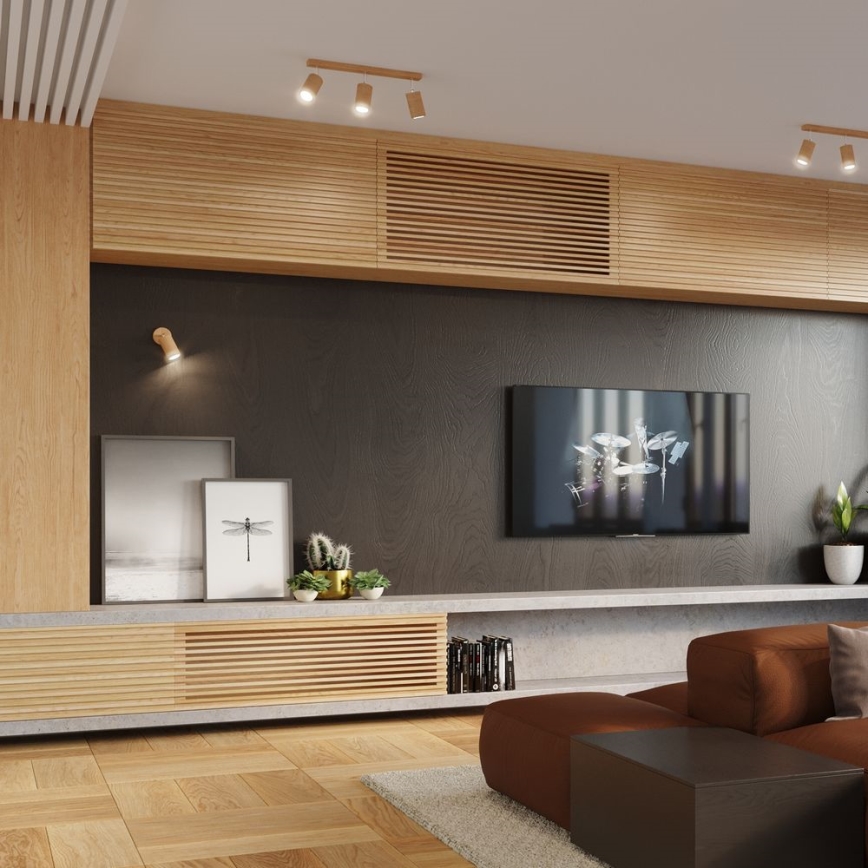 Foco de parede BERGE 1xGU10/40W/230V faia