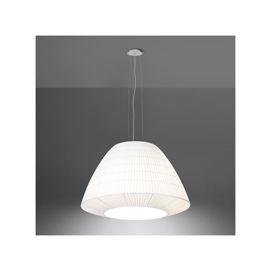 Candelabro suspenso BELLA 3xE27/60W/230V d. 60 cm branco