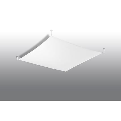 Luminária de teto LED LUNA 4xG13/8,5W/230V 105x105 cm branca
