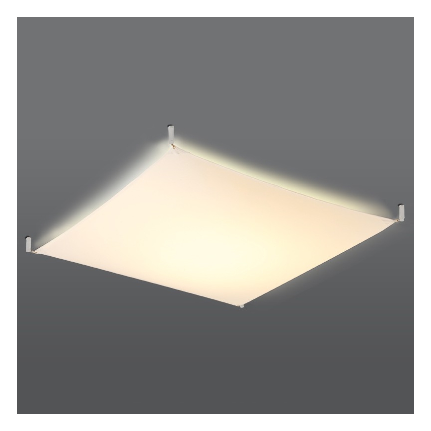 Candeeiro de teto LED LUNA 6xG13/8,5W/230V 14x14 cm branco