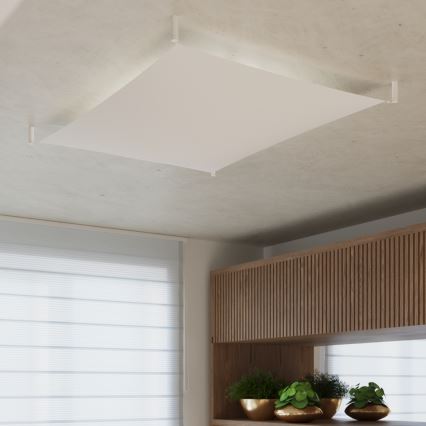Candeeiro de teto LED LUNA 6xG13/8,5W/230V 14x14 cm branco