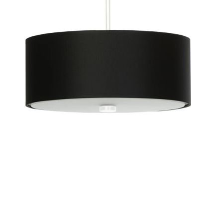 Candeeiro suspenso SKALA 3xE27/60W/230V diâmetro 30 cm preto