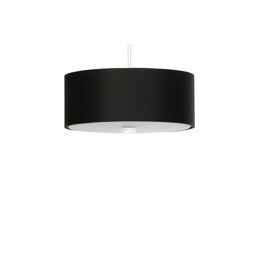 Candeeiro suspenso SKALA 3xE27/60W/230V diâmetro 30 cm preto