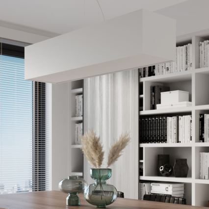 Candelabro suspenso SANTA 5xE27/60W/230V 120 cm branco