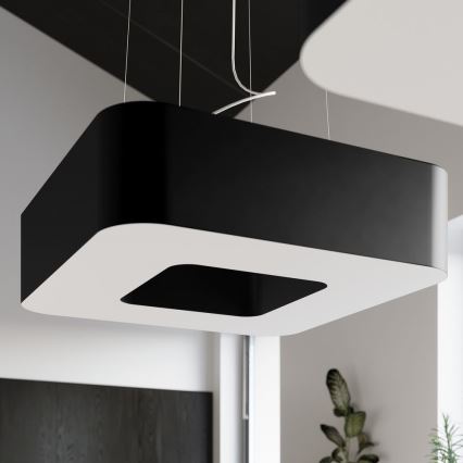 Candelabro suspenso URANO 8xE27/60W/230V 60 cm preto