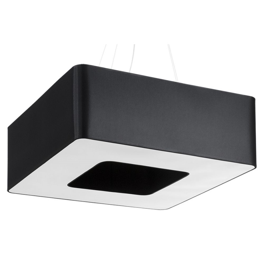 Candelabro suspenso URANO 8xE27/60W/230V 60 cm preto