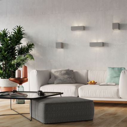 Iluminação de parede LEO 1xE27/60W/230V cinzento