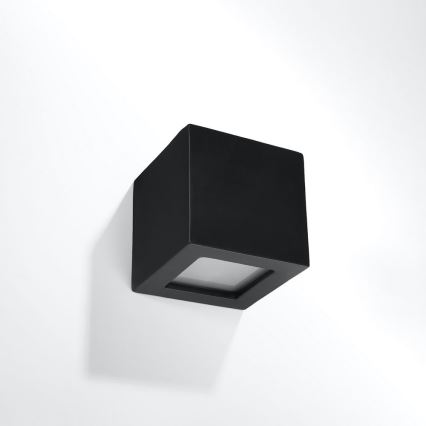 Iluminação de parede LEO 1xE27/60W/230V preto