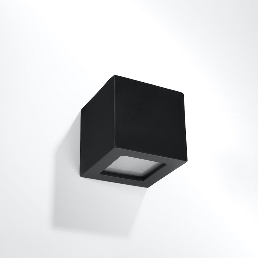 Iluminação de parede LEO 1xE27/60W/230V preto