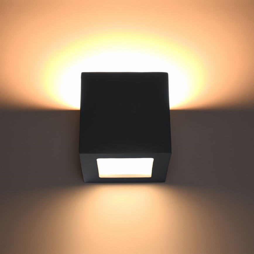 Iluminação de parede LEO 1xE27/60W/230V preto