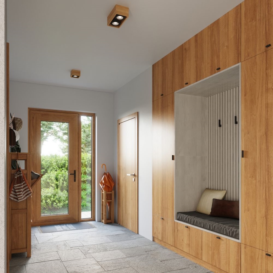 Iluminação de teto QUATRO AR111 2xGU10/40W/230V faia