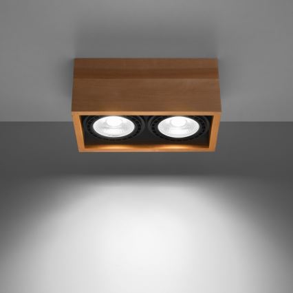 Iluminação de teto QUATRO AR111 2xGU10/40W/230V faia