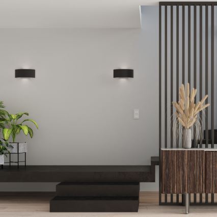 Iluminação de parede MAGNUS 2xG9/40W/230V preta