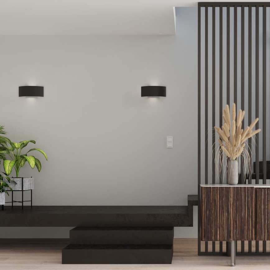 Iluminação de parede MAGNUS 2xG9/40W/230V preta