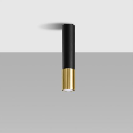 Foco LOOPEZ 1xGU10/10W/230V preto/dourado