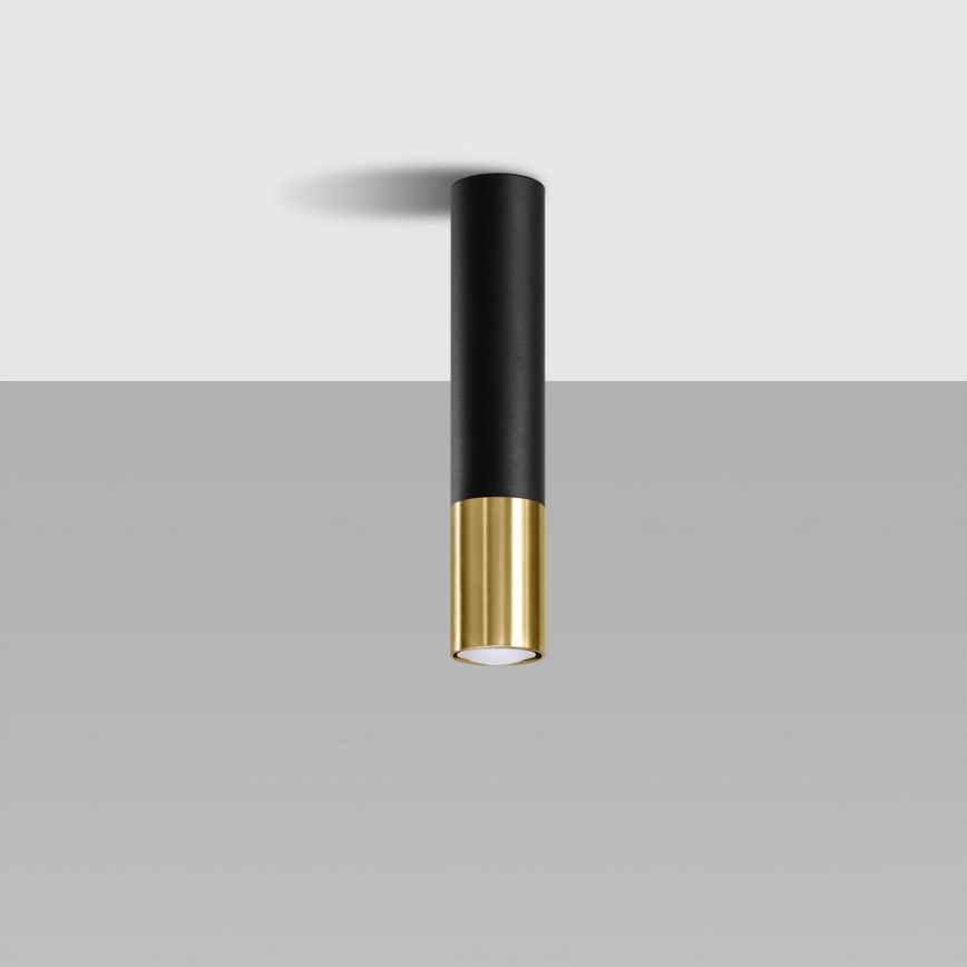 Foco LOOPEZ 1xGU10/10W/230V preto/dourado