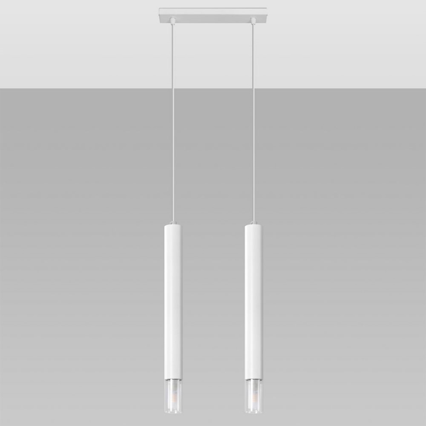 Candelabro suspenso VIZIER 2xG9/40W/230V branco