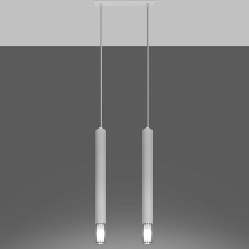 Candelabro suspenso VIZIER 2xG9/40W/230V branco