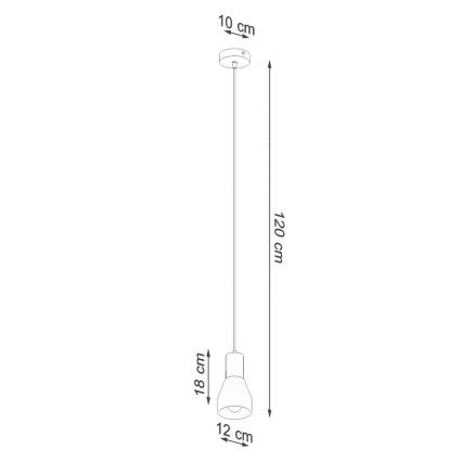 Candelabro suspenso QUBIC 1xE27/60W/230V betão/Bétula/faia/preto