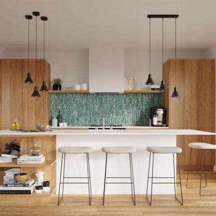 Candelabro suspenso TALEJA 1xE27/60W/230V preto