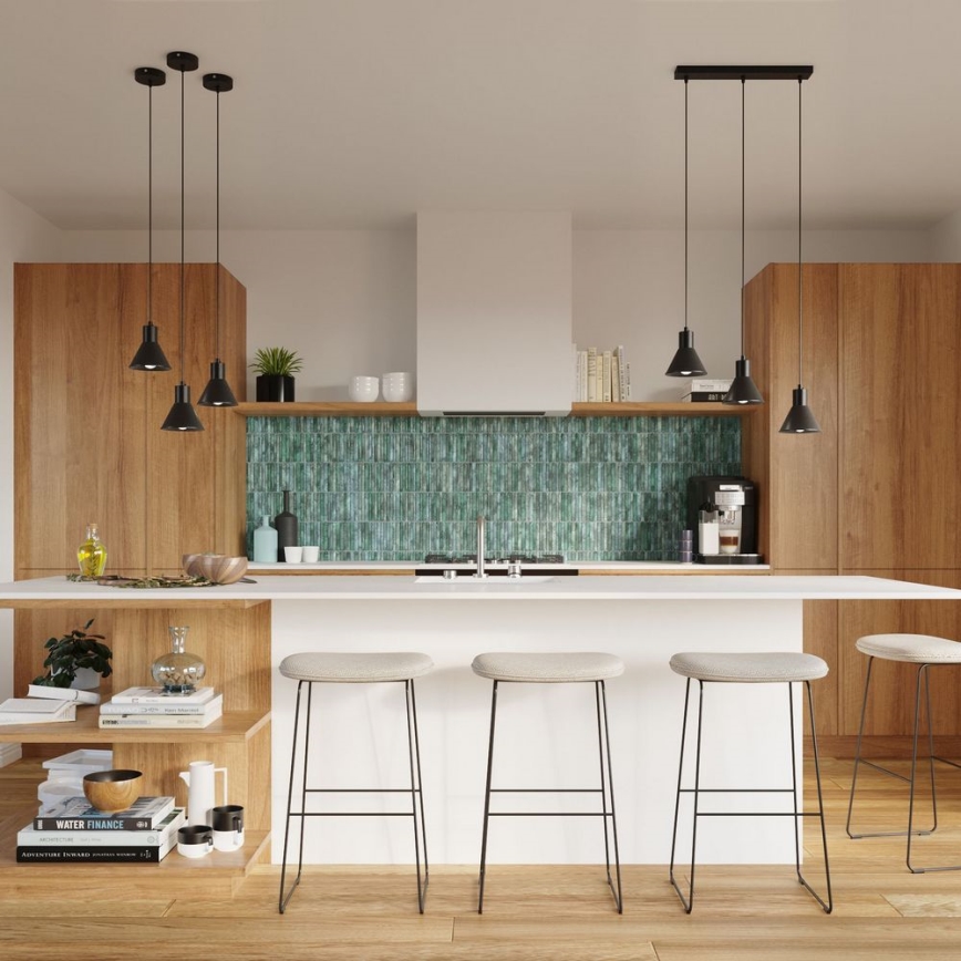 Candelabro suspenso TALEJA 3xE27/60W/230V preto