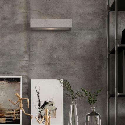 Iluminação de parede VEGA 2xE27/60W/230V 50 cm betão