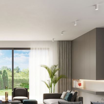 Foco LAGOS 1xGU10/10W/230V 10 cm branco