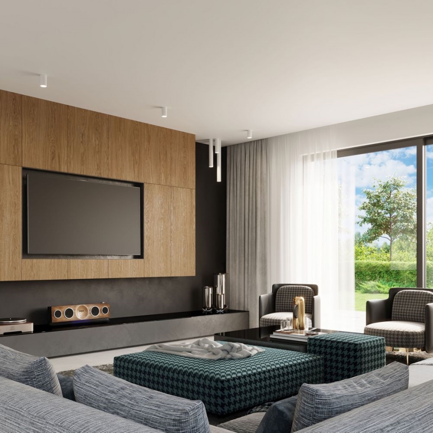 Foco LAGOS 1xGU10/10W/230V 10 cm branco