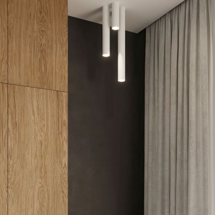 Foco LAGOS 1xGU10/10W/230V 10 cm branco