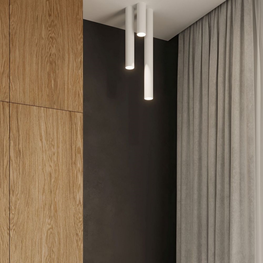 Foco LAGOS 1xGU10/10W/230V 10 cm branco