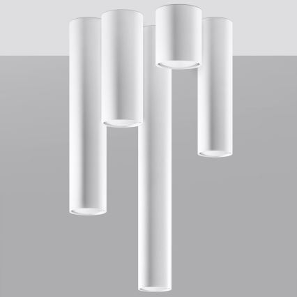 Foco LAGOS 1xGU10/10W/230V 10 cm branco