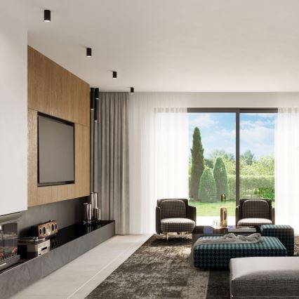 Foco LAGOS 1xGU10/10W/230V 20 cm preto