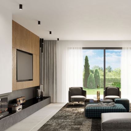 Foco LAGOS 1xGU10/10W/230V 40 cm preto