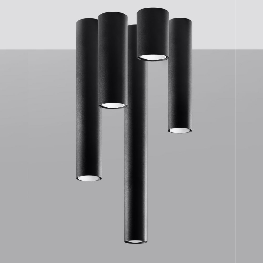 Foco LAGOS 1xGU10/10W/230V 40 cm preto