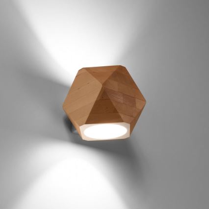 Iluminação de parede WOODY 1xG9/40W/230V carvalho