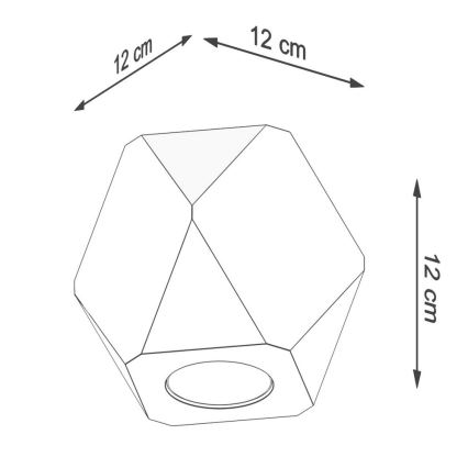Iluminação de teto WOODY 1xGU10/40W/230V carvalho