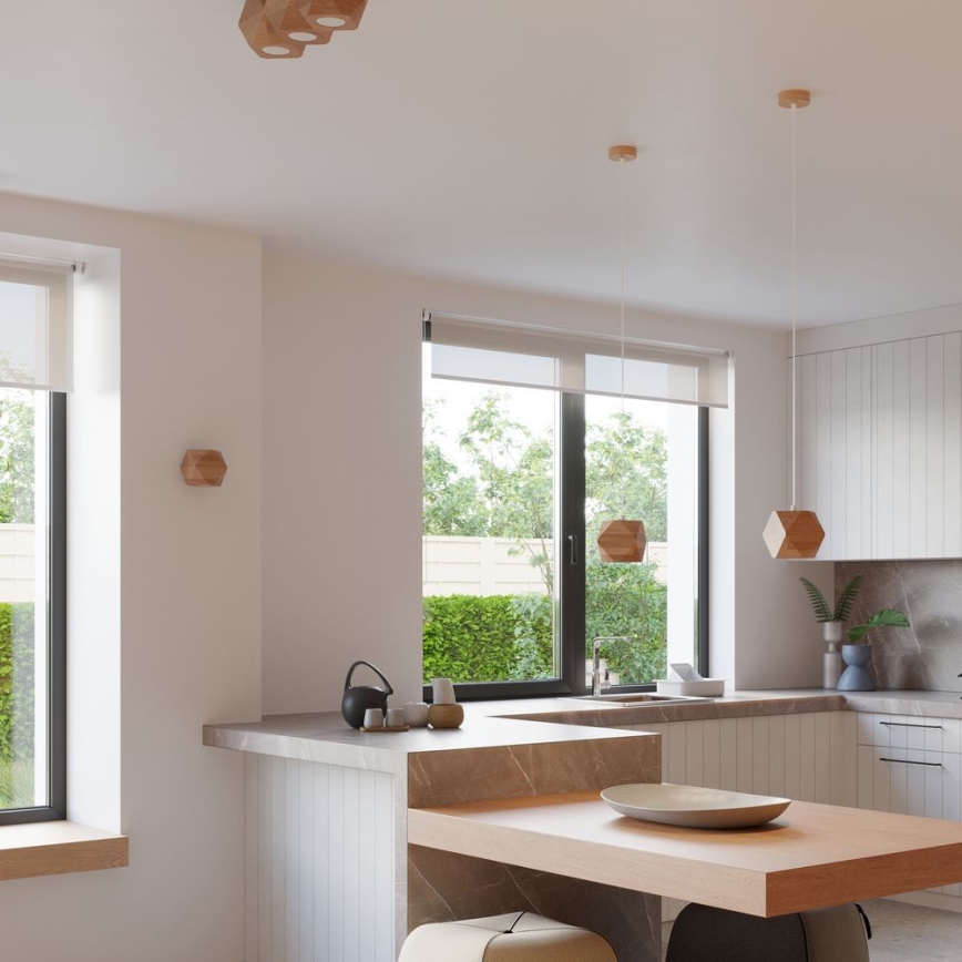 Candelabro suspenso WOODY 1xGU10/40W/230V carvalho