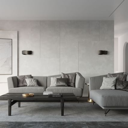 Iluminação de parede TILA 2xG9/40W/230V 40 cm preta